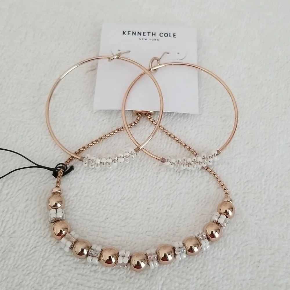New Kenneth Cole Woven Bead Slider Bracelet